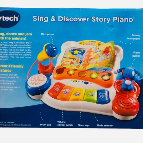 vtech | Toys | Vtech Sing And Discover Story Piano Teaches Music Sound ...